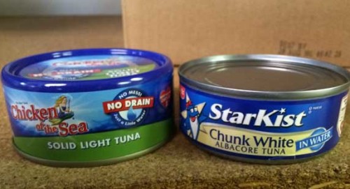 small cans of tuna